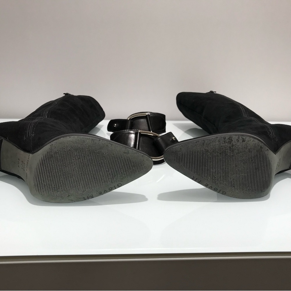 Antonio Melani Black Suede Boots - Picture 10 of 11